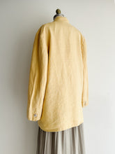 Load image into Gallery viewer, vintage chamomile linen blazer (L)
