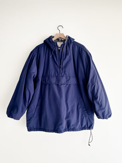 vintage 90s J Crew blue lined anorak (XL)