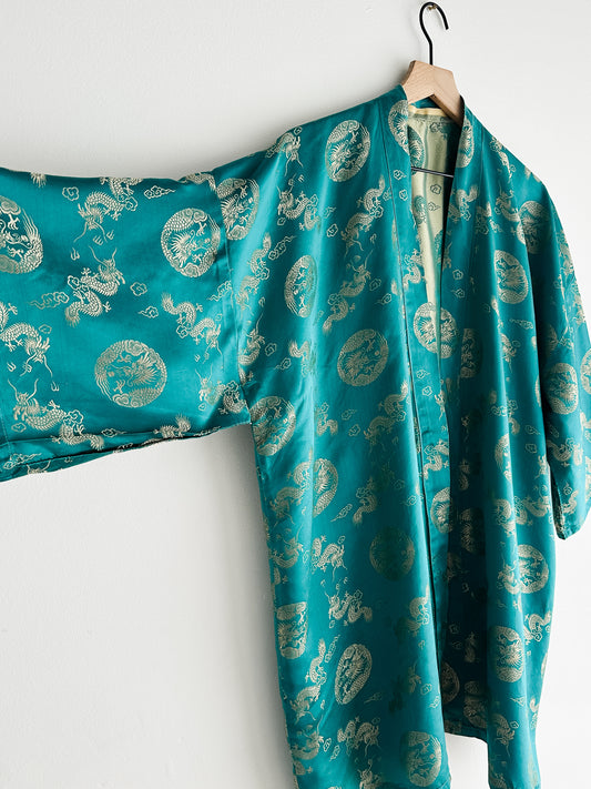 vintage haori satin robe (OS)