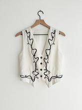 Load image into Gallery viewer, vintage ribbon vest top (S)
