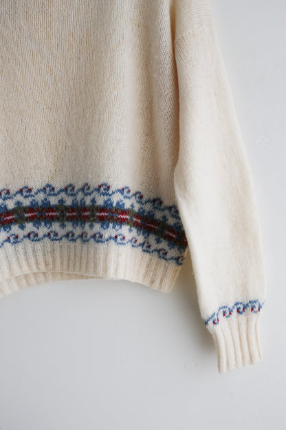 vintage cropped wool sweater (M)