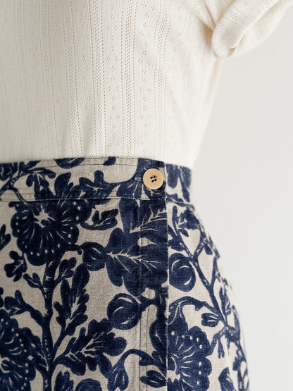 vintage linen wrap skirt (S/M)