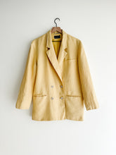 Load image into Gallery viewer, vintage chamomile linen blazer (L)
