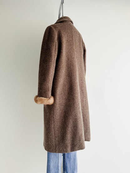 vintage wool winter coat (S)