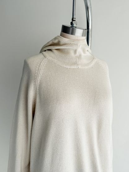 vintage silk-cashmere lounge sweater (L)