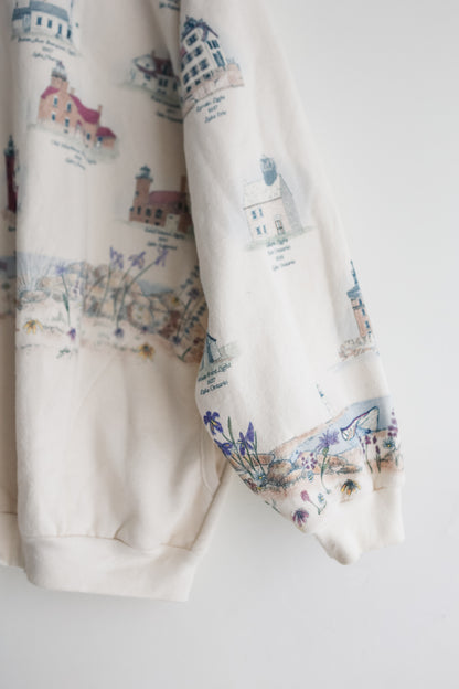 vintage lighthouse sweatshirt (L)