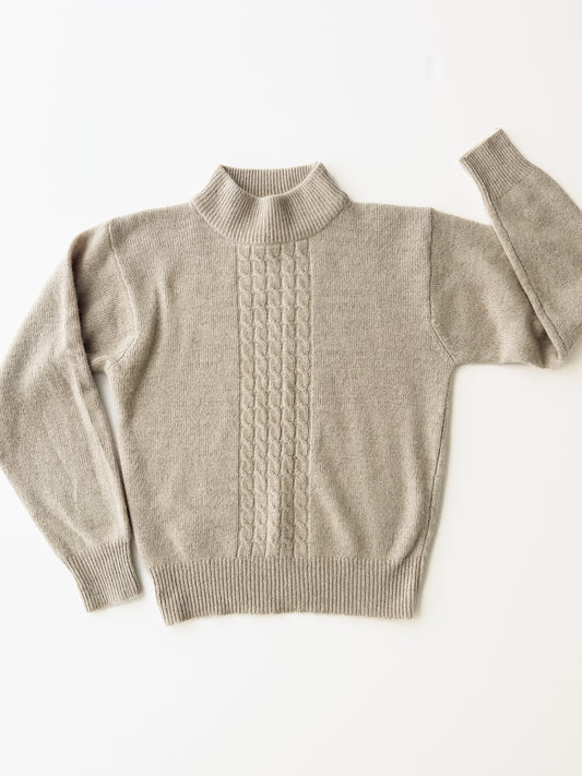 vintage horchata lambswool-angora sweater (M)