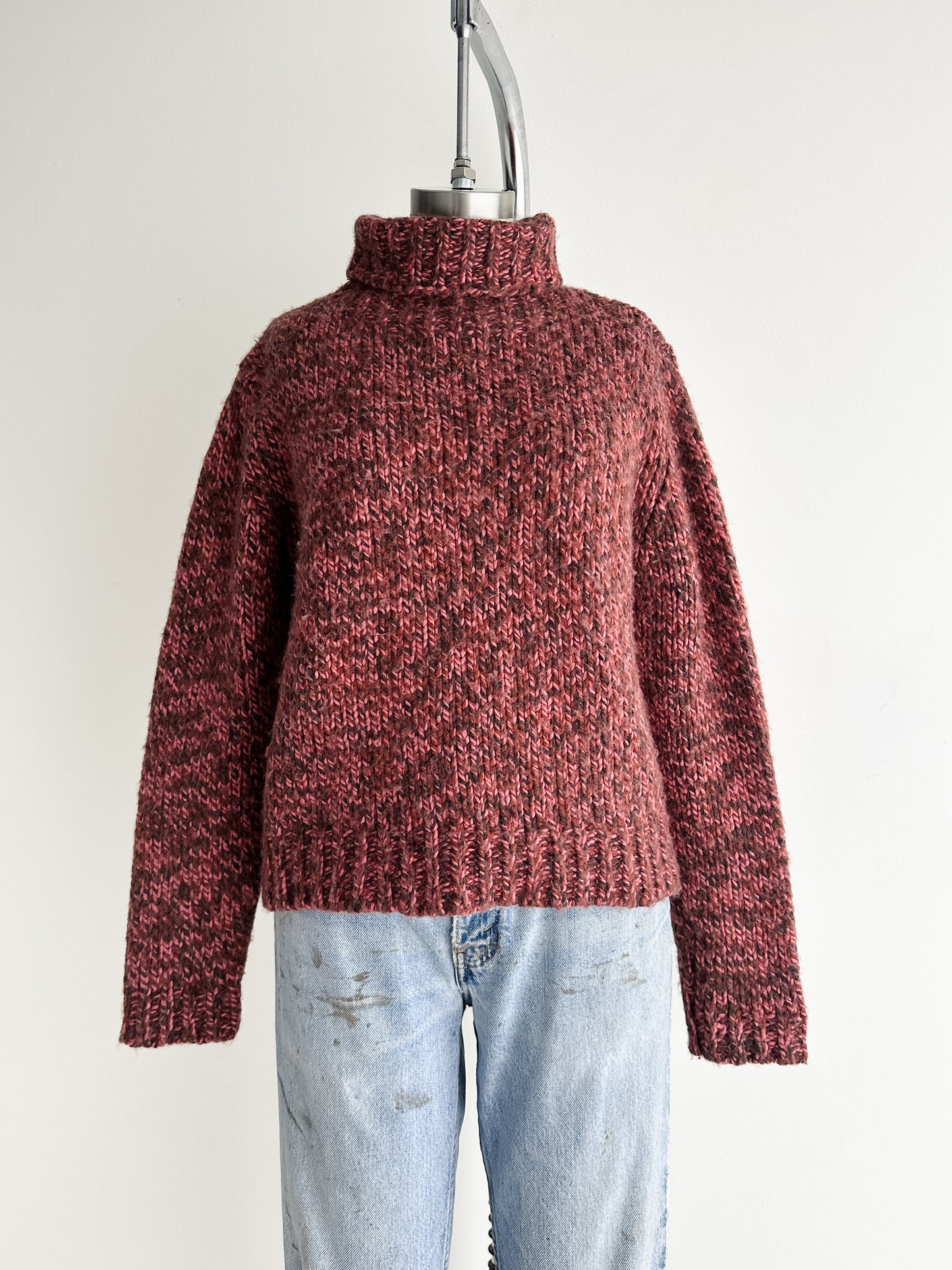 vintage flecked wool sweater (M)