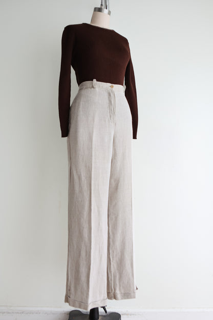 vintage linen trousers (M)