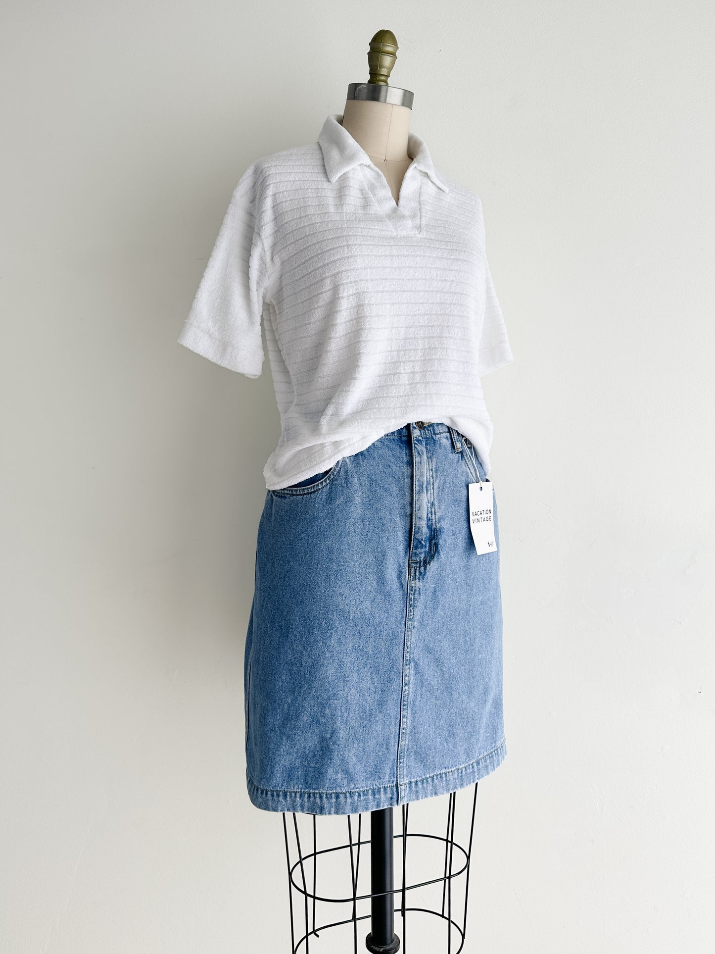 vintage denim skirt (M)