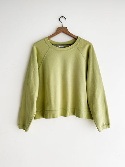 vintage lime raglan sweatshirt (L)