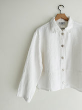 Load image into Gallery viewer, vintage white linen jacket (M)
