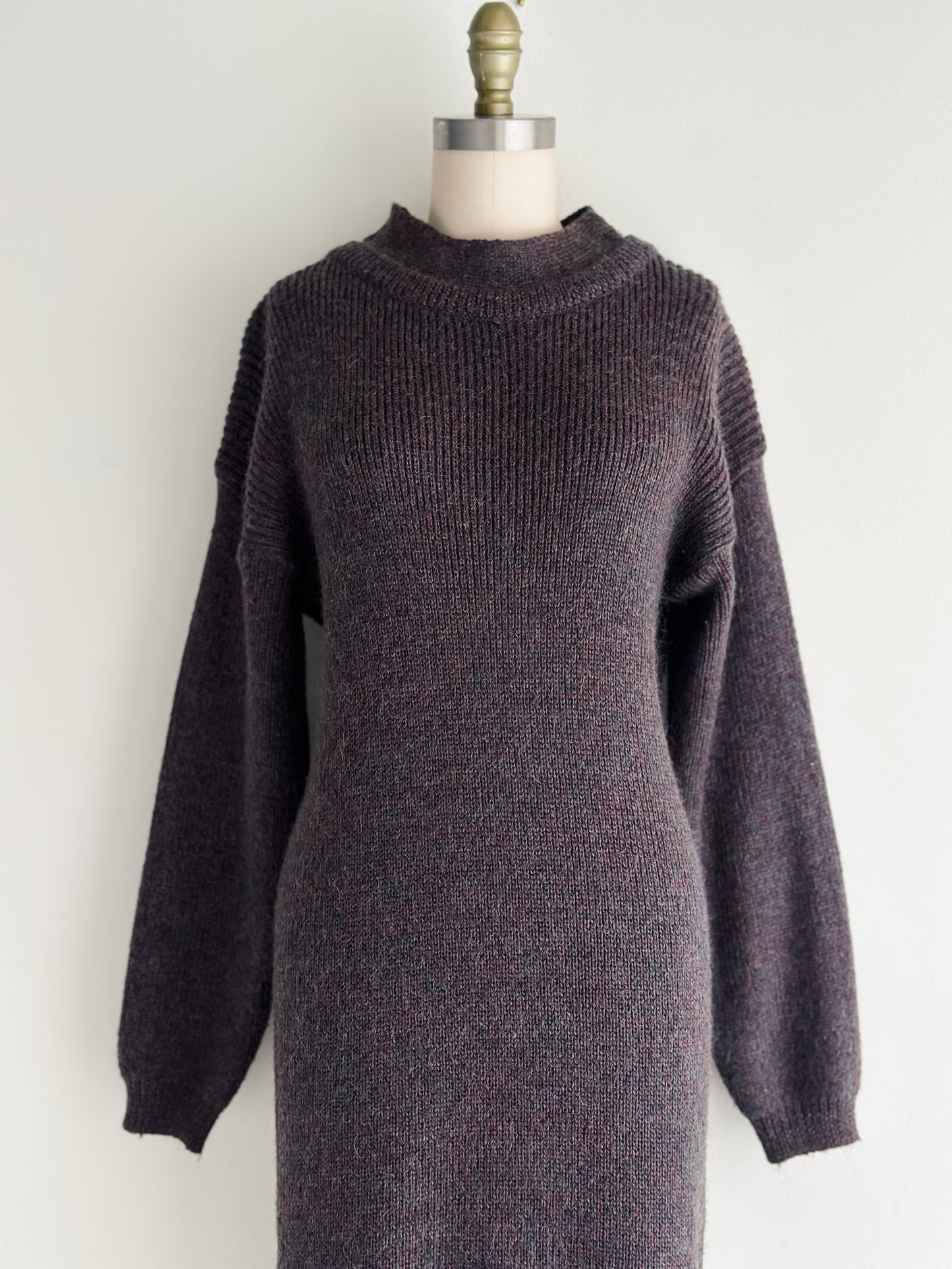 vintage flecked sweater dress (M)