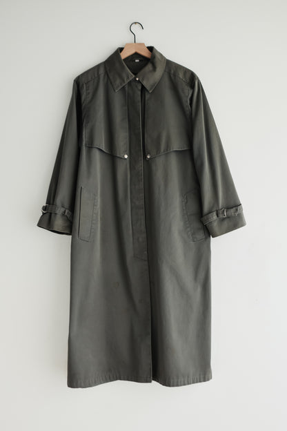 vintage canvas trench coat (M)
