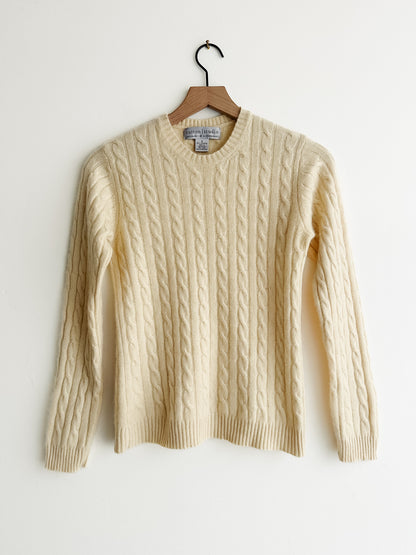 vintage buttermilk cashmere sweater (S)