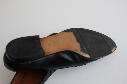 vintage black leather loafers (8)