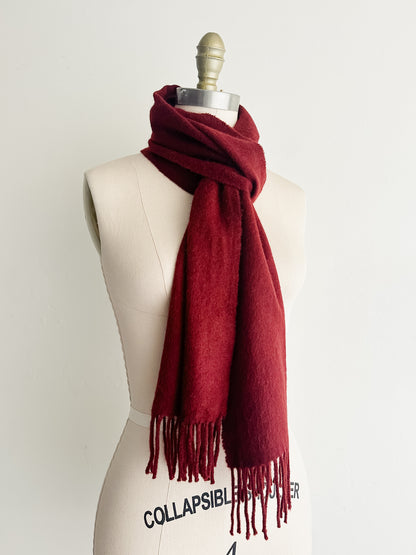 vintage merlot cashmere scarf