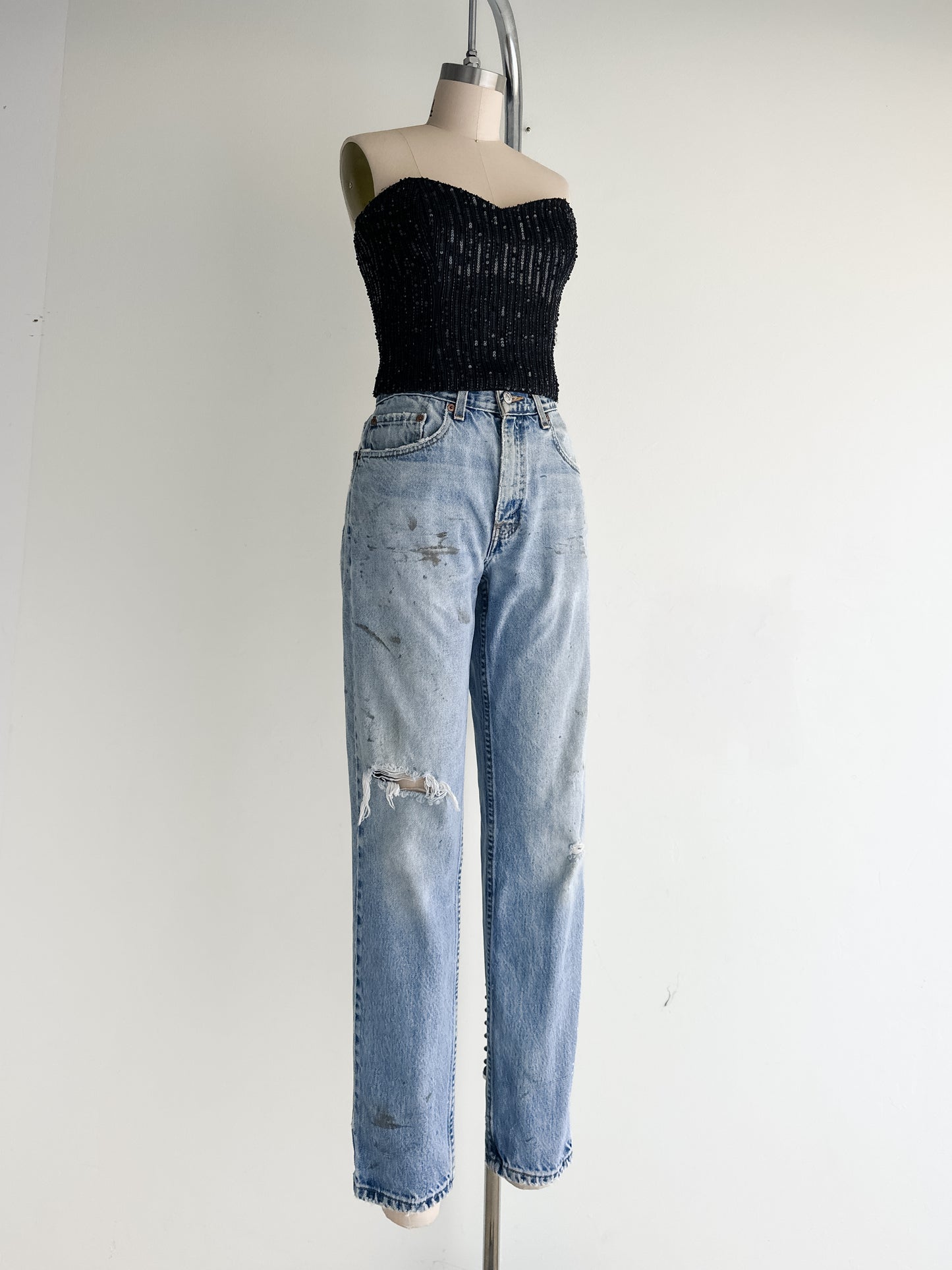 vintage thrashed levis 512 jeans (M)