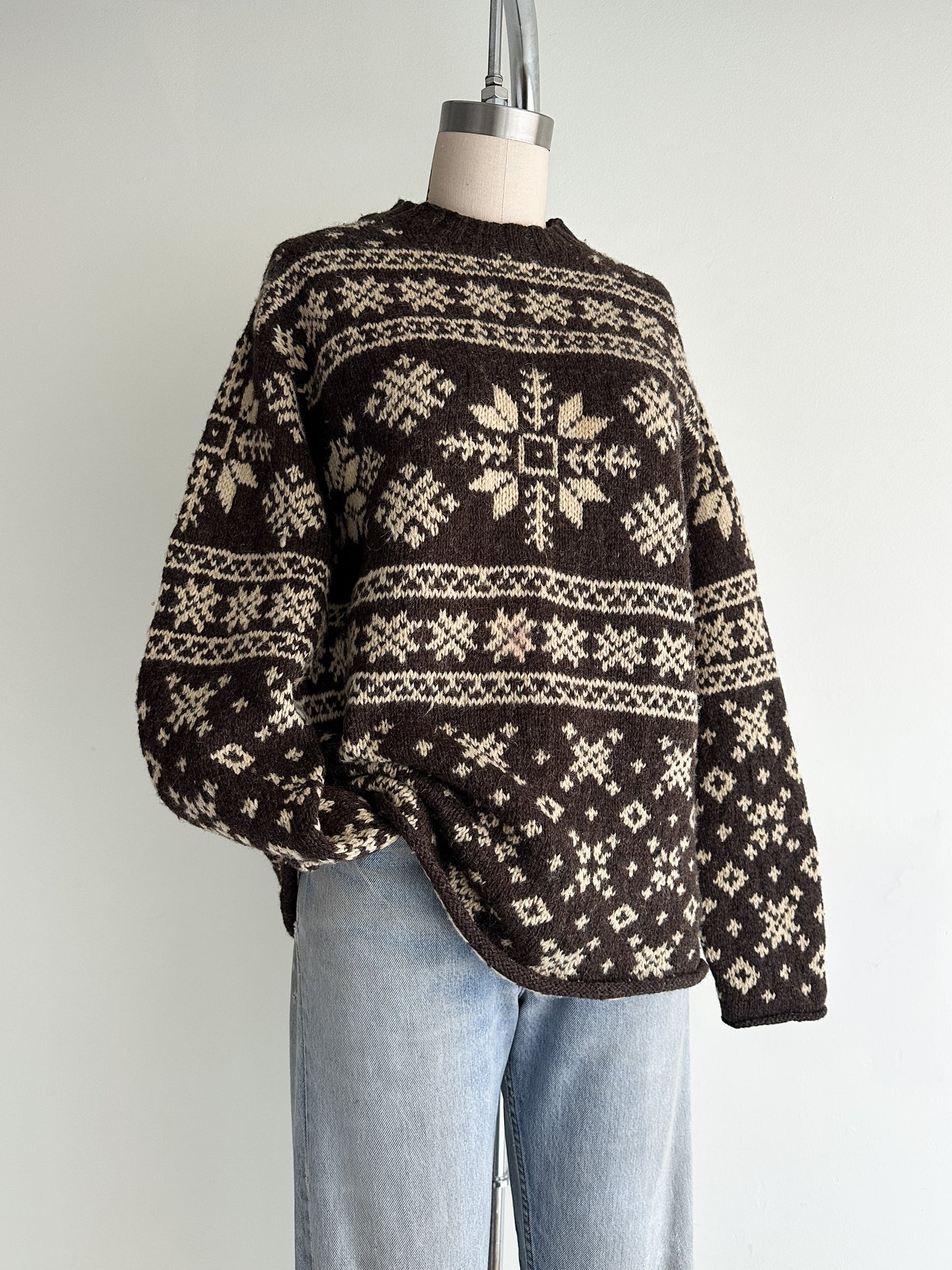 vintage J Crew winter wool sweater (S/M)