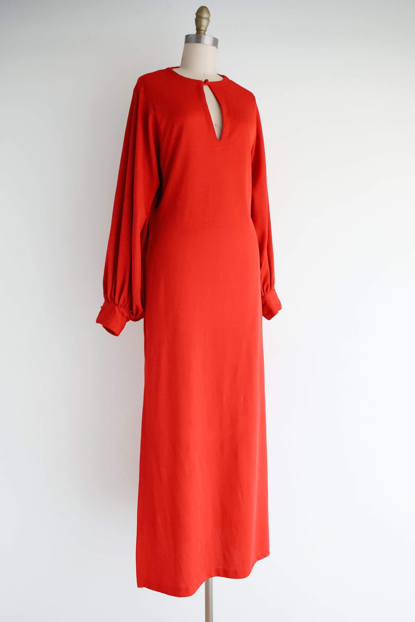 vintage red Saks party dress (S)