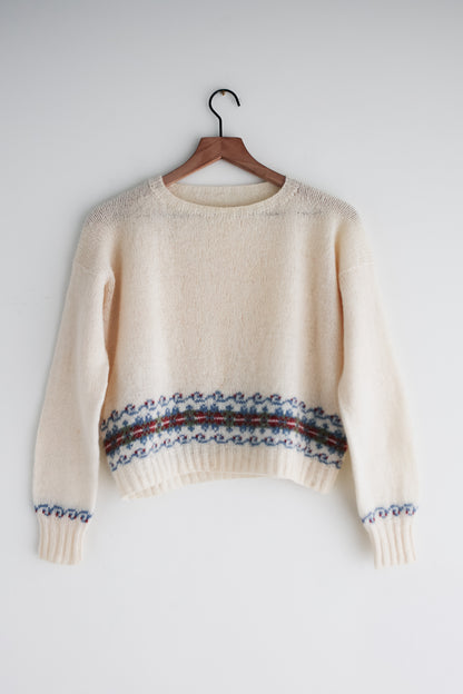 vintage cropped wool sweater (M)