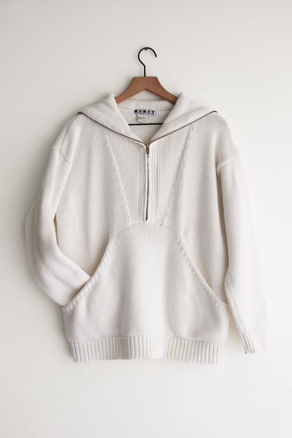 vintage white cotton sweater (M/L)