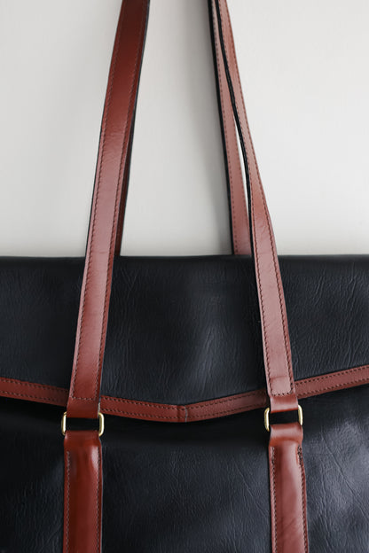 vintage leather messenger bag