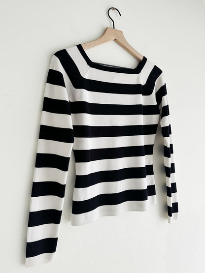 vintage striped knit top (S/M)