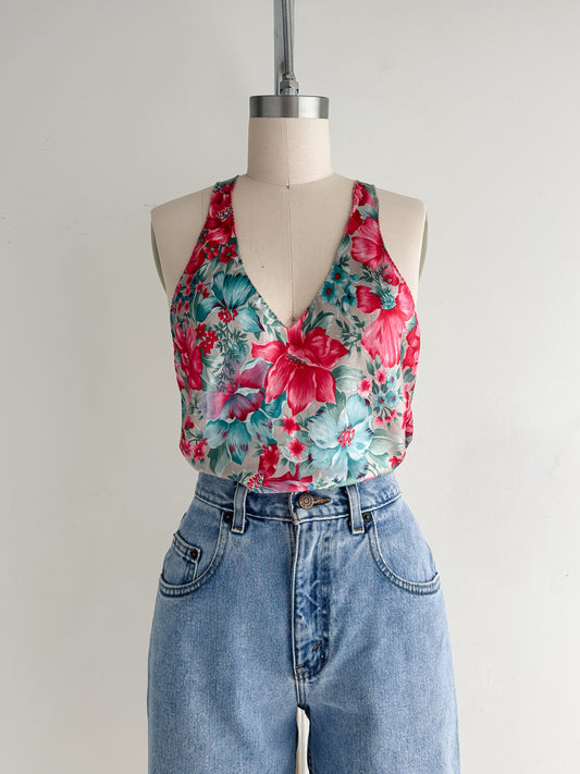 vintage silky tank (M)