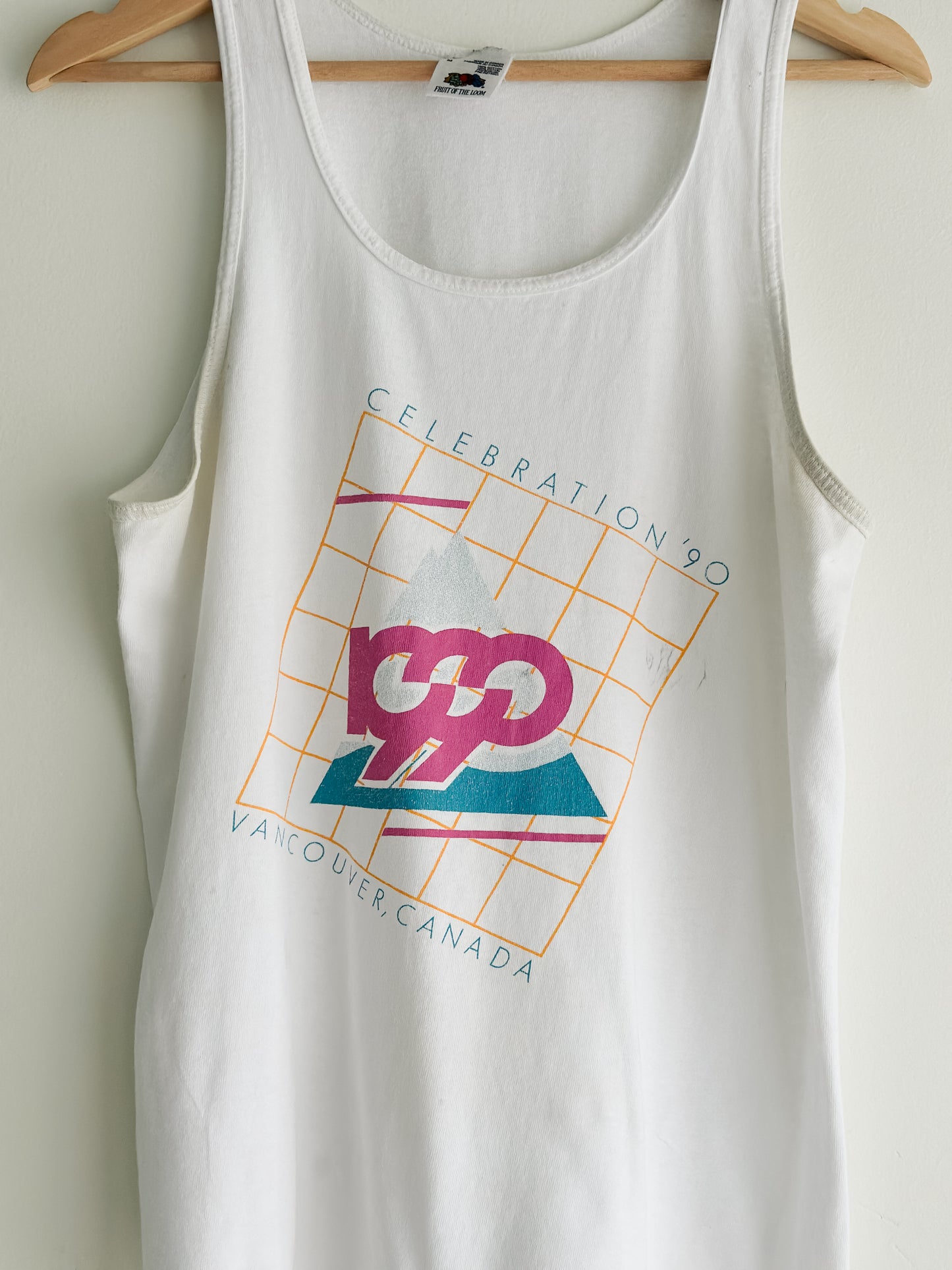vintage 1990 screenprint tank (M)