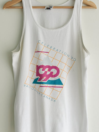 vintage 1990 screenprint tank (M)