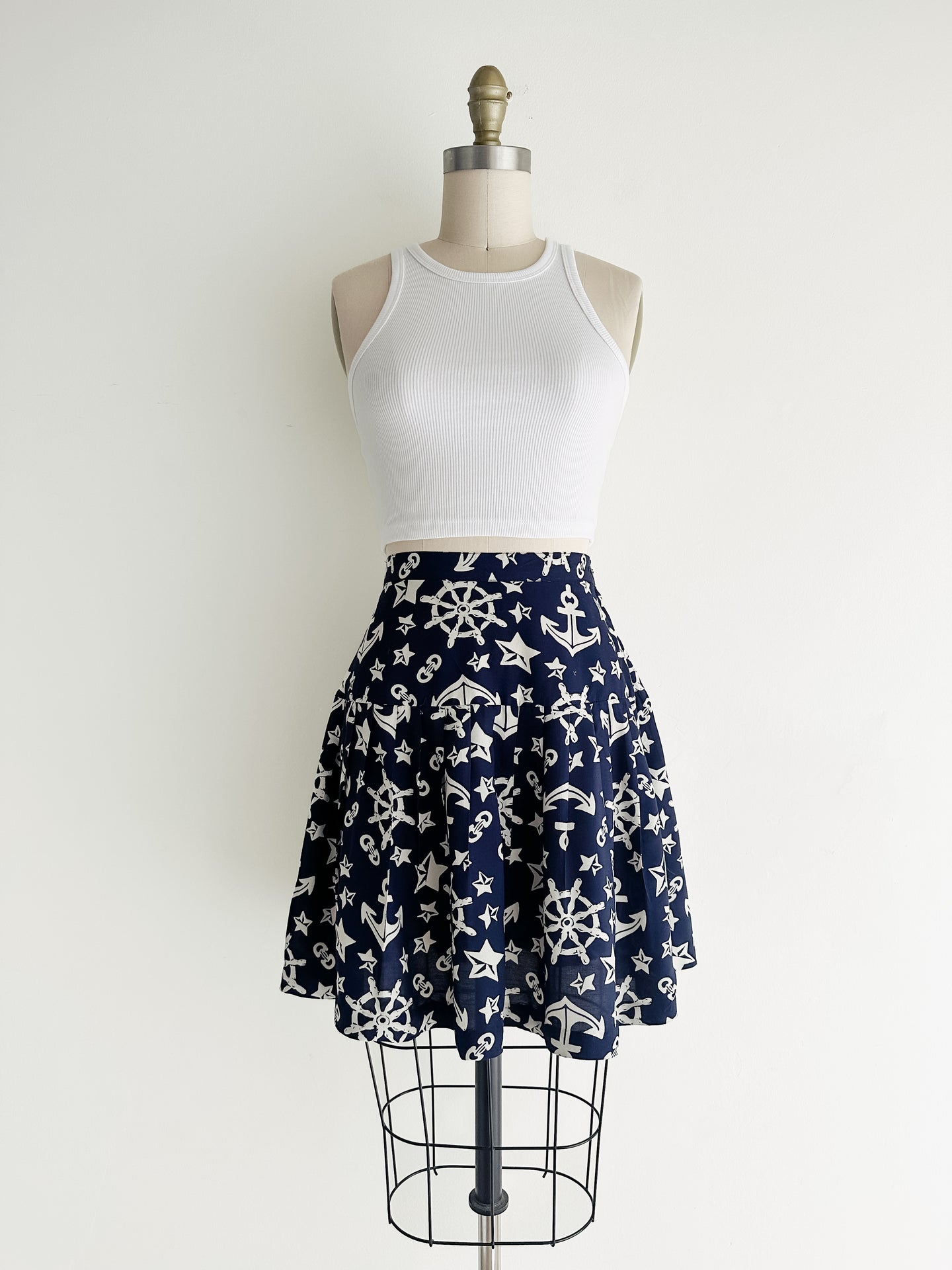 vintage nautical skirt (S)