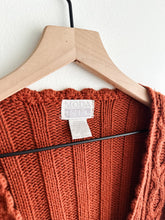 Load image into Gallery viewer, vintage rust cropped cotton sweater (S/M)
