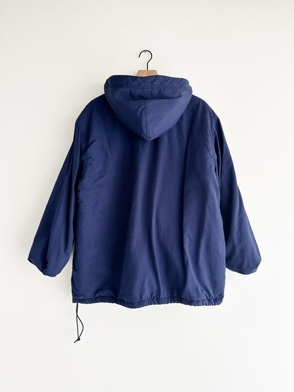 vintage 90s J Crew blue lined anorak (XL)