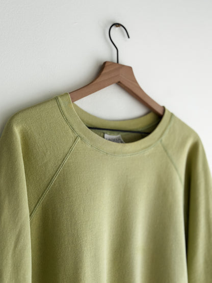vintage lime raglan sweatshirt (L)