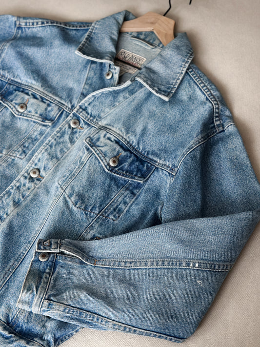vintage early Old Navy oversized jean jacket (M)