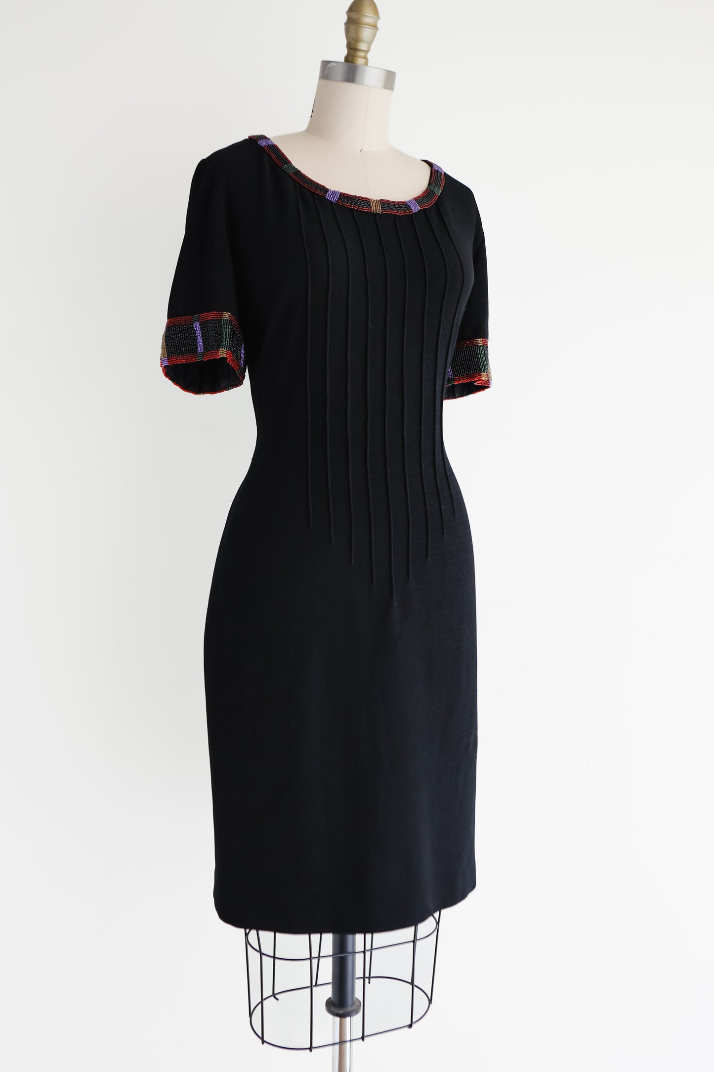 vintage Kathryn Dianos beaded party dress (S/M)