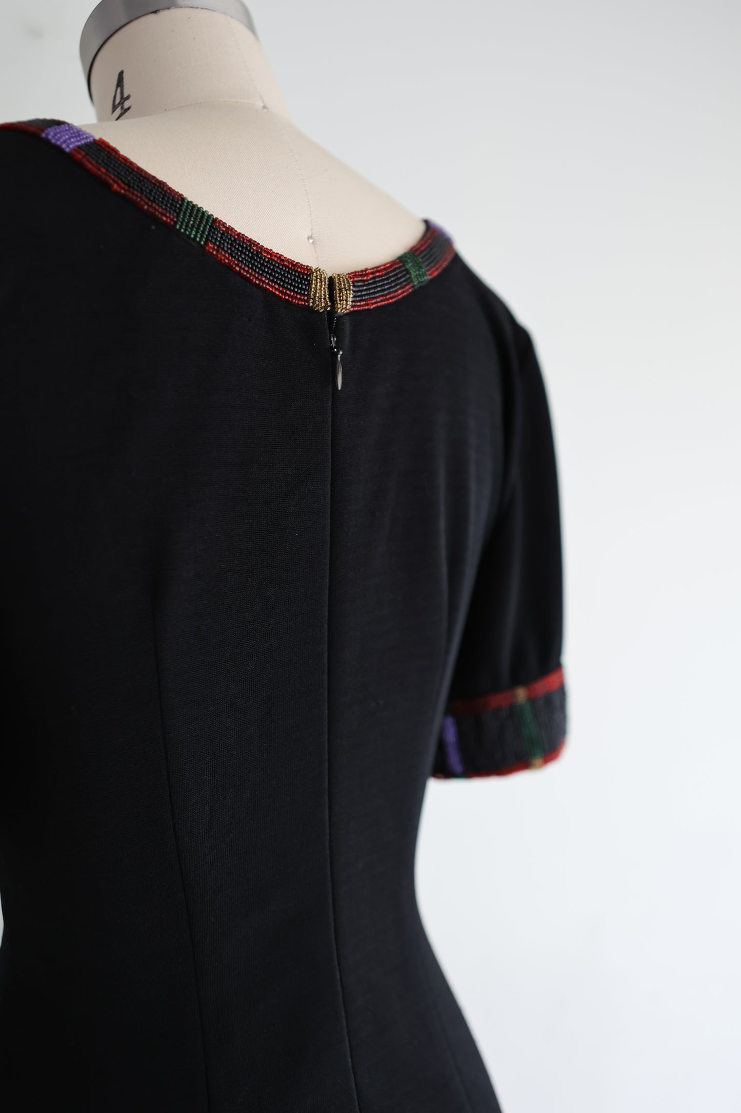 vintage Kathryn Dianos beaded party dress (S/M)
