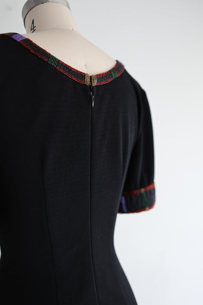 vintage Kathryn Dianos beaded party dress (S/M)