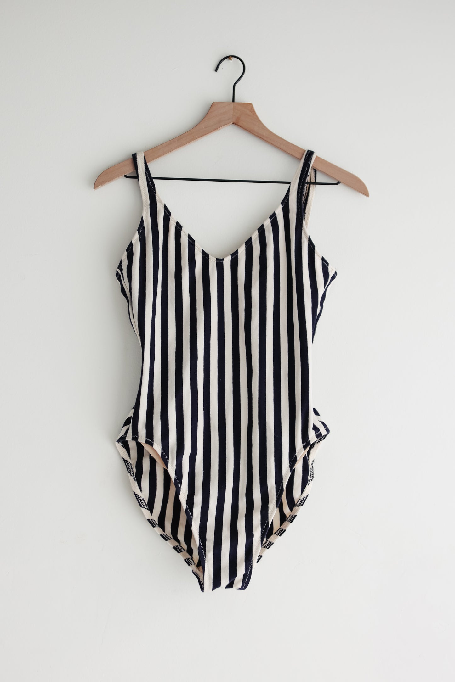 ON HOLD for CM // vintage J Crew striped knit swimsuit (M)