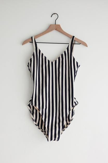 ON HOLD for CM // vintage J Crew striped knit swimsuit (M)