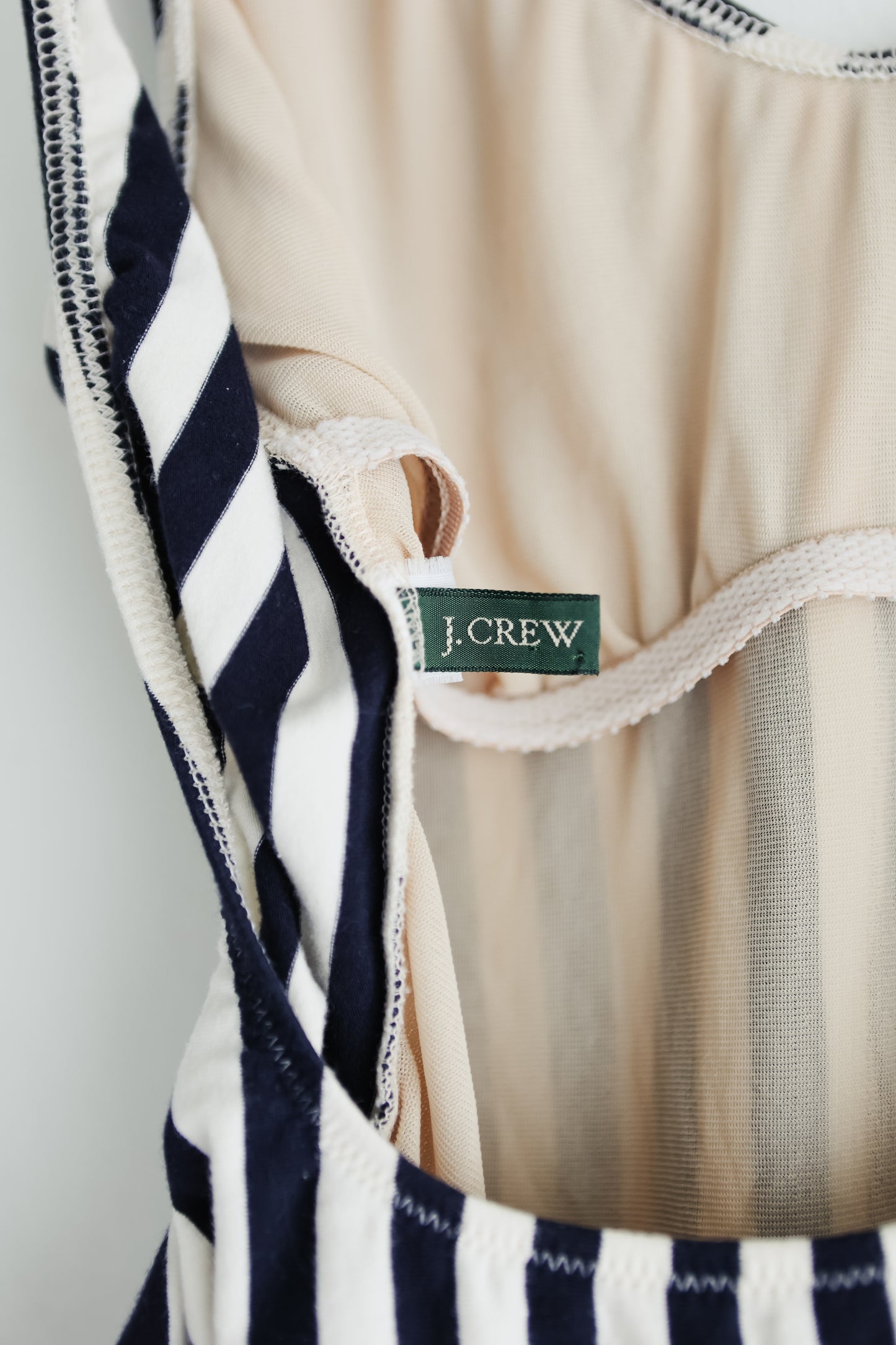 ON HOLD for CM // vintage J Crew striped knit swimsuit (M)