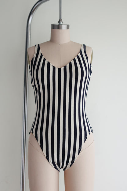 ON HOLD for CM // vintage J Crew striped knit swimsuit (M)