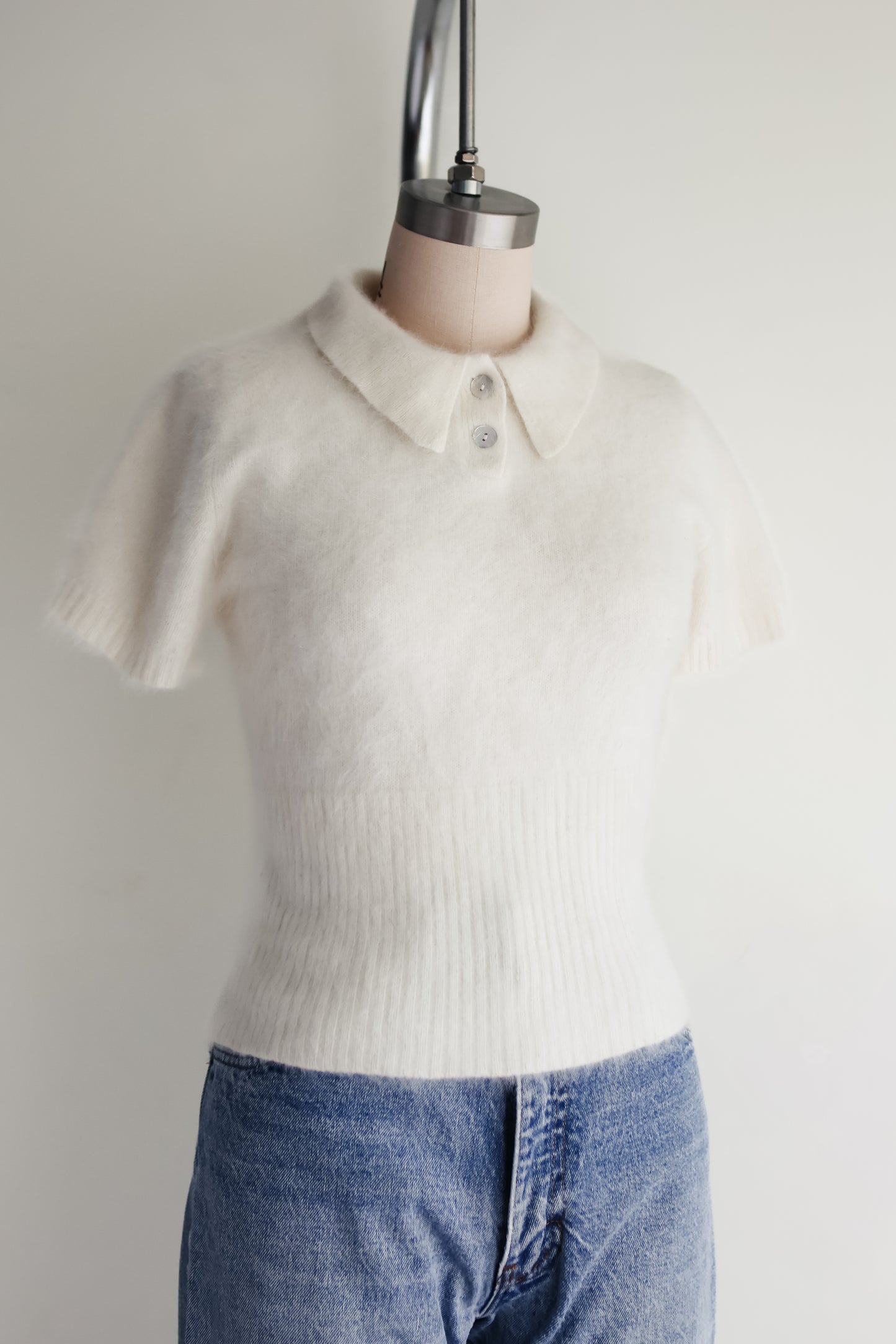 vintage angora cloud sweater (S)
