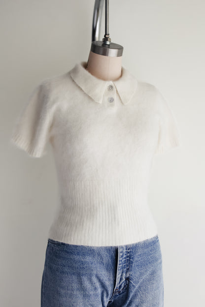 vintage angora cloud sweater (S)