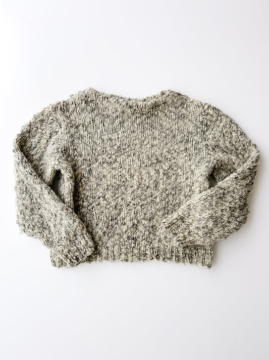 vintage handknit chunky wool sweater (M/L)