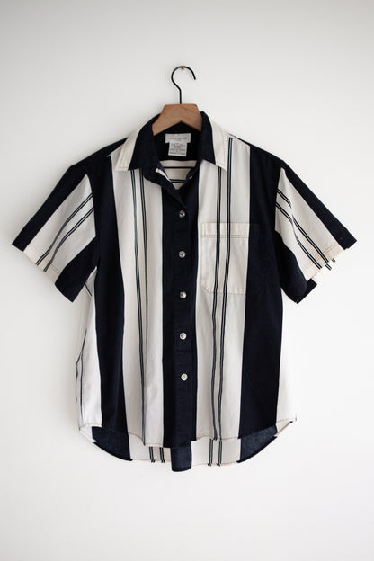 vintage striped cotton shirt (S/M)