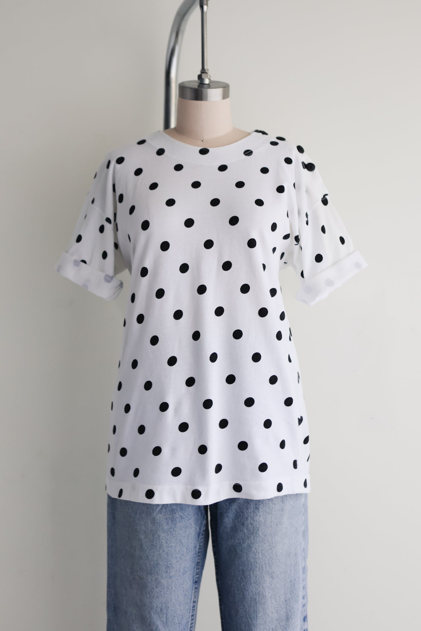 vintage polka dot tee (M)