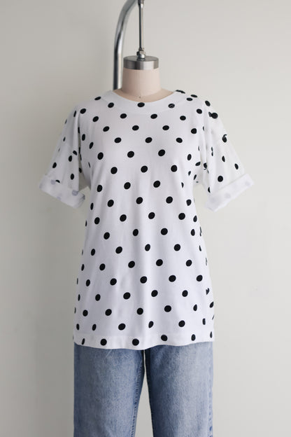 vintage polka dot tee (M)