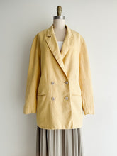 Load image into Gallery viewer, vintage chamomile linen blazer (L)
